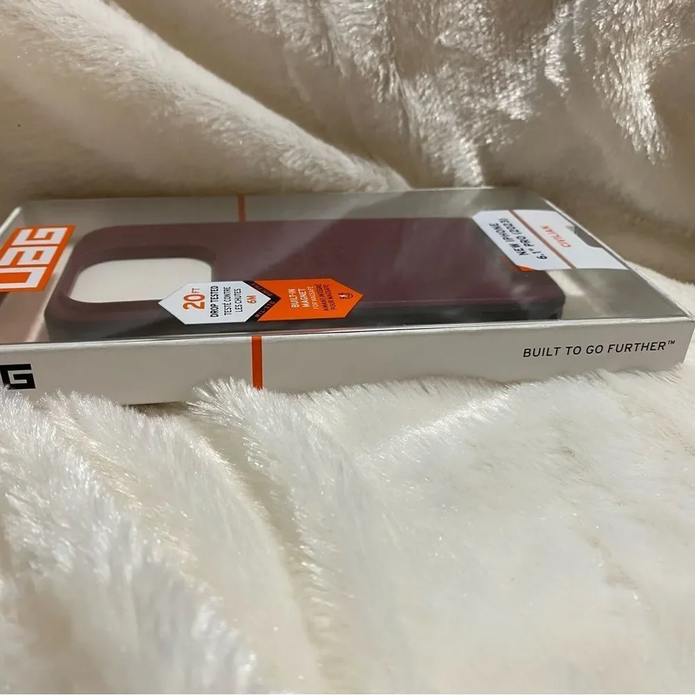Urban Armor Gear case for iPhone 15 pro in Bordeaux NWT